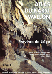 Couverture de l'Atlas du karst de Li&egrave;ge