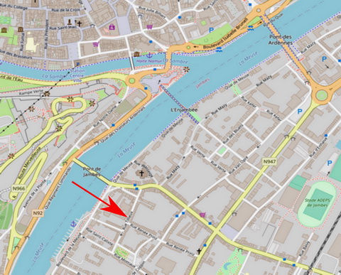 plan d'acc&egrave;s de la CWEPSS